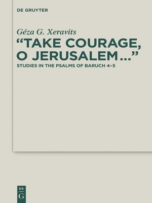 cover image of "Take Courage, O Jerusalem..."